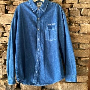 RARE Led Zeppelin denim shirt; bought at 1970’s Dallas concert; well made, UEC